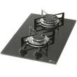 Cooktop Fischer 2 Bocas Vidro Preto Chama Rápida Bivolt 7726-11474