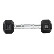 Halter Dumbbell 1kg Gallant Sextavado Emborrachado Pegada Cromada 