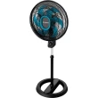 Ventilador de Coluna Cadence VTR830 Refresh Turbo Pro 6 Pás 3 Velocidades Preto e Azul 127V